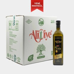 Alitiye Naturel Sızma Zeytinyağı - Soğuk Sıkım - Erken Hasat - Yeni Sezon - 0,5 Asit (1000ml)x12 ADET 1 KOLİ - 1