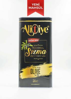 Alitiye Naturel Sızma Zeytinyağı - Soğuk Sıkım - Erken Hasat - Yeni Sezon - 0,8 Asit (5000ml) - 1