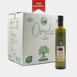 Osevilo Naturel Sızma Zeytinyağı - Soğuk Sıkım - Erken Hasat - Yeni Sezon - 0,5 Asit (500 ml)x12 ADET 1 KOLİ - 1