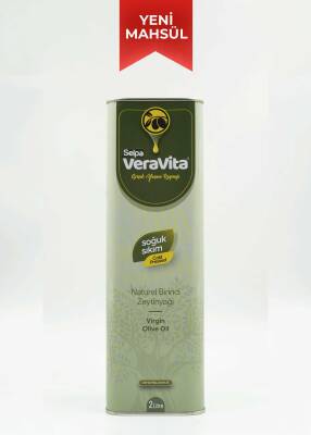 Selpa Veravita Naturel Birinci Zeytinyağı - Soğuk Sıkım - Olgun Hasat - Yeni Sezon - 1 Asit (2000ml) - 1