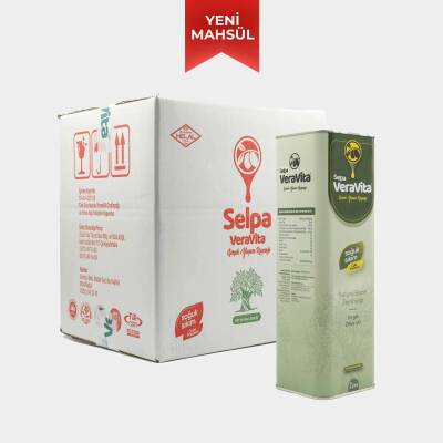 Selpa Veravita Naturel Birinci Zeytinyağı - Soğuk Sıkım - Olgun Hasat - Yeni Sezon - 1 Asit (2000ml)x6 ADET 1 KOLİ - 1