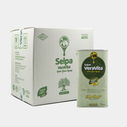 Selpa Veravita Naturel Sızma Zeytinyağı - Soğuk Sıkım - Erken Hasat - Yeni Sezon - 0,8 Asit (1000ml)x14 ADET 1 KOLİ - 1